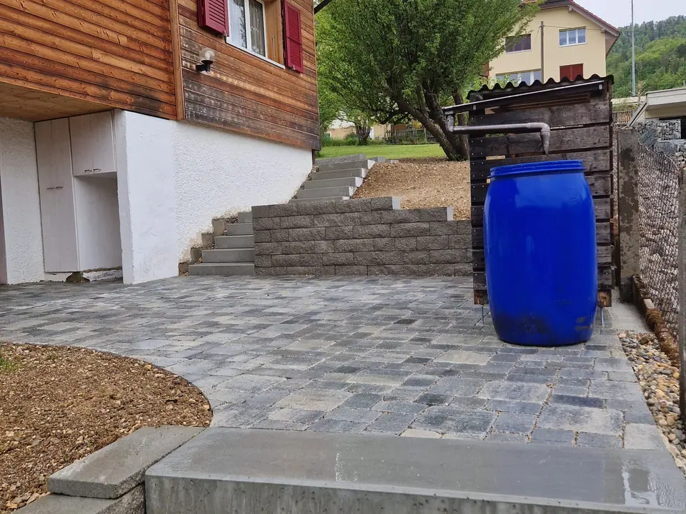 Pavage ou dallage extérieur posé par F. Mühlheim